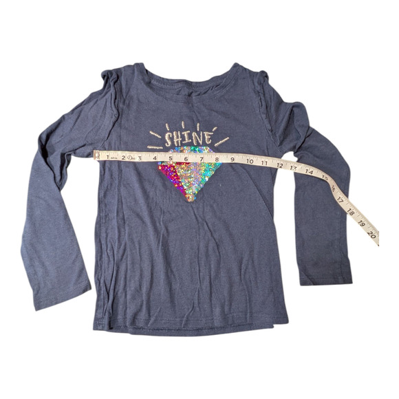 Members Mark-Sequence Color Change-Girls Shirt - Size 6 -"Shine" Well Cared For - Picture 3 of 9